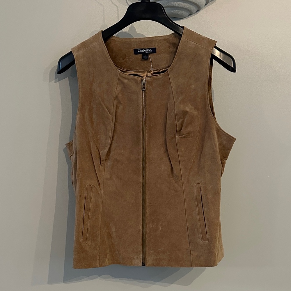 Chadwicks Women's Brown Suede Vest